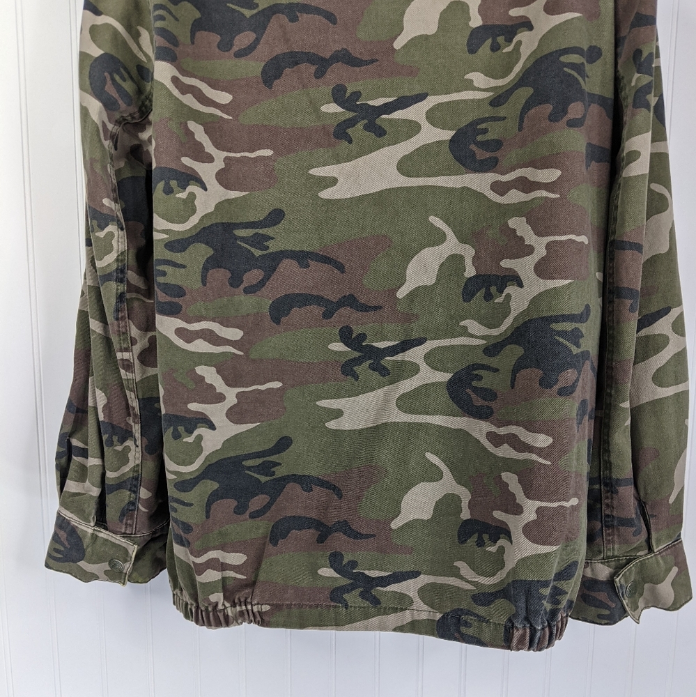 TOPSHOP Camo Field Utility Jacket Sz 4 - Picture 8 of 13